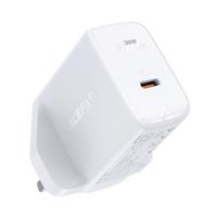 Síťová nabíječka Acefast GaN (britská zástrčka) USB typu C 30 W, Power Delivery, PPS, Q3 3.0, AFC, FCP bílá (A24 UK bílá) 6974316281276 6974316281276