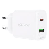 Síťová nabíječka Acefast USB typu C / USB 20 W, PPS, PD, QC 3.0, AFC, FCP bílá (A25 bílá) 6974316281214 6974316281214