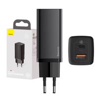 Síťová nabíječka Baseus GaN2 Lite, USB + USB-C, 65 W, EU (černá) 026517 026517