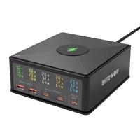 Síťová nabíječka Blitzwolf 868H, 2xUSB-A, 3xUSB typ C, 160W (černá)