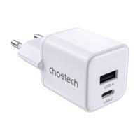 Síťová nabíječka Choetech PD30W Dual Ports 1C1A (bílá) 073165