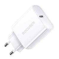 Síťová nabíječka Rocoren PD 20W USB-C (bílá)