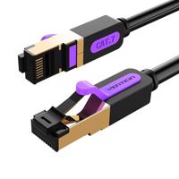 Síťový kabel CAT7 SFTP Vention ICDBF RJ45 Ethernet 10Gbps 1m černý