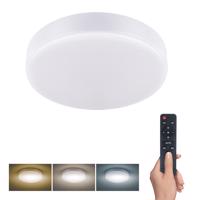 Solight LED osvětlení LECCE s dálkový ovladačem, 36W, 2160lm, 30cm, změna chromatičnosti, stmívatelné, bílá WO798