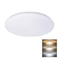 Solight LED stropní světlo Plain, 3CCT, 24W, 1920lm, 3000K, 4000K, 6000K, kulaté, 38cm WO788