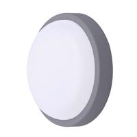 Solight LED venkovní osvětlení kulaté, 20W, 1500lm, 4000K, IP54, 20cm, šedá barva WO750-G