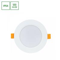 SPECTRUMLED DURE 3 DOWNLIGHT 8W Teplá bílá 230V 110DEG IP54 IK06 118X31 Bílá ROUND INTEGRATED DRIVER SLI043022WW_PW