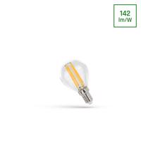 SPECTRUMLED LED BALL P45 E-14 230V 6W COG Teplá bílá CLEAR SPECTRUM