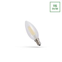 SPECTRUMLED LED CANDLE C35 E-14 230V 4W COG Neutrální bílá CLEAR SPECTRUM