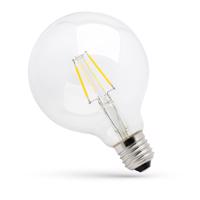 SPECTRUMLED LED GLOB G125 E-27 230V 8.5W COG Teplá bílá CLEAR stmívatelné SPECTRUM