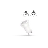 SPECTRUMLED LED MR 11 GU10 s čočkou 230V 4W SMD 45°  Studená bílá