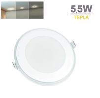 SPECTRUMLED LED panel  FIALE 3 STEP 5,5W AUREOLA A, Teplá bílá, ROUND Bílá, krokově STMÍVATELNÝ SLI022025WW_PW