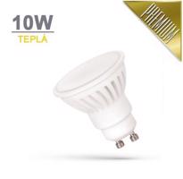 SPECTRUMLED LED žárovka PREMIUM 10W 18xSMD2835 GU10 910lm TEPLÁ BÍLÁ