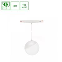 SPECTRUMLED SYSTEM SHIFT CCT- GLOBE P SUSPENDED SPHERE TRACK LIGHT  FI100 (815MM KABEL) 5W 165DEG Bílá CCT SWITCH 5Y WARRANTY