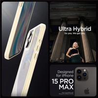 Spigen Crystal Hybrid pouzdro pro iPhone 15 Pro Max - průhledné béžové 8809896747578