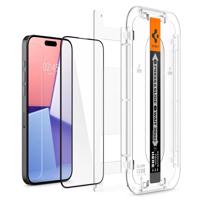 Spigen Glas.tR EZ Fit FC tvrzené sklo pro iPhone 15 Pro - černé 2 ks. 8809896752152