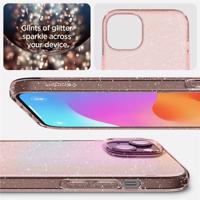 Spigen Liquid Crystal Glitter pouzdro pro iPhone 15 Plus - růžové průsvitné 8809896749886