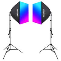 Studiový set Neewer NK800 dva softboxy + RGB žárovky 24W 2700-6500K + stativy + brány