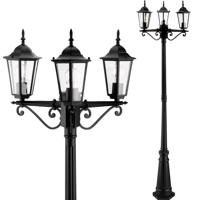 Svítidlo zahradní externí 3xE27 sloupek Lucerna 2m černý BELLIS LUMILED LUMOGR0135