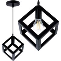 Svítidlo závěsné TALUS geometrické čtvercové pro LED 1x E27 LUMILED LUMILA0100