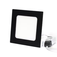 Syntron Zapuštěný panel Led čtvercový černý 6W 3000K PL-B03 DN1079