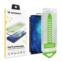 Tvrzené sklo 9H s montážním rámem pro iPhone 13 Pro Wozinsky Premium Glass - černé 5907769321467