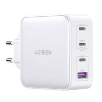 UGREEN 15337 Síťová nabíječka Nexode, 3xUSB-C, USB-A 3.0, PD3.0, QC4.0, GaN, 100W (bílá) 046356