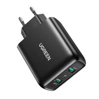 UGREEN 2xUSB-A, 18W, PD3.0, síťová nabíječka EU (černá) 050545 050545