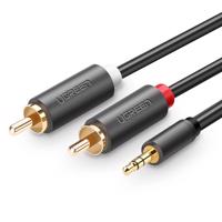 Ugreen audio kabel 3,5 mm mini jack (samec) - 2RCA (samec) 1,5 m (AV102) 6957303815111