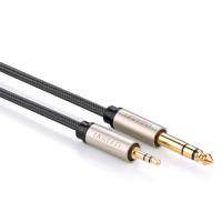 Ugreen audio kabel TRS mini jack 3,5 mm - jack 6,35 mm 1 m šedý 6957303816255