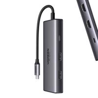 UGREEN CM498 Adaptér 6 v 1 USB na 2x USB-A 3.0, USB-C 3.0, 2xHDMI, PD 054924