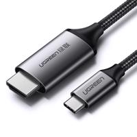 Ugreen kabel HDMI - USB Type C 4K 60 Hz 1,5 m černošedý (MM142 50570) 6957303855704