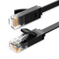 UGREEN Plochý kabel Ethernet RJ45, Cat.6, UTP, 10 m (černý) 020149