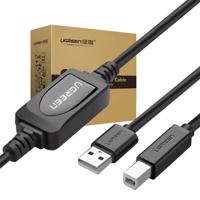 UGREEN US122 aktivní kabel k tiskárně USB 2.0 A-B, 15 m (černý) 023419