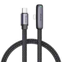 Úhlový kabel USB-C na lightning Mcdodo CA-3351,1,8 m (černý)