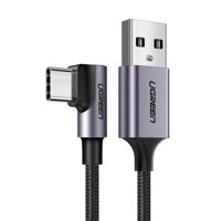 Úhlový kabel USB na USB-C UGREEN US284, 3A , 3 m (černý) 029810