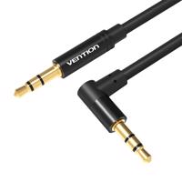 Úhlový mini jack 3,5 mm AUX kabel Vention BAKBD-T 0,5 m (černý)