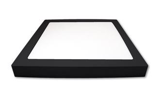 Vipelectro LED panel přisazený 24W 285x285 mm, černý, NEUTRÁLNÍ BÍLÁ V1300