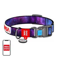 Waudog "NASA21" nylonový obojek pro psy s QR kódem, velikost s, šířka 15 mm