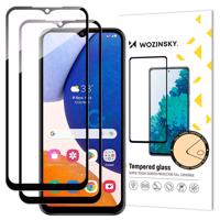 Wozinsky 2x Full Glue Tvrzené sklo Samsung Galaxy A14 5G / A14 9H Tvrzené sklo přes celou obrazovku s černým rámečkem 5907769309182