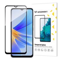 Wozinsky Full Glue Tvrzené sklo Oppo A17 9H Celoplošné tvrzené sklo s černým rámečkem 5907769309229