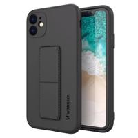 Wozinsky Kickstand Case silikonové pouzdro se stojánkem iPhone 11 Pro Max černé 5907769316784