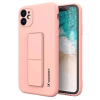 Wozinsky Kickstand Case silikonové pouzdro se stojánkem iPhone 11 Pro Max růžové 5907769316838