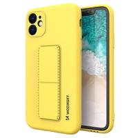 Wozinsky Kickstand Case silikonové pouzdro se stojánkem iPhone 11 Pro Max žluté 5907769316845