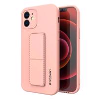 Wozinsky Kickstand Case silikonové pouzdro se stojánkem iPhone XS Max růžové 5907769316708