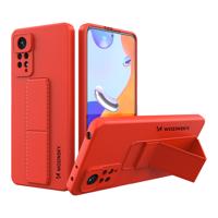 Wozinsky Kickstand Case silikonové pouzdro se stojánkem pro Xiaomi Redmi Note 11 Pro červené 5907769319815