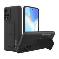 Wozinsky Kickstand Case silikonové pouzdro se stojánkem pro Xiaomi Redmi Note 11S / Note 11 černé 5907769319839