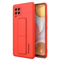 Wozinsky Kickstand Case silikonové pouzdro se stojánkem Samsung Galaxy A42 5G červené 5907769317286