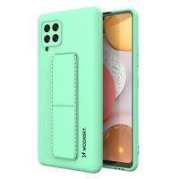 Wozinsky Kickstand Case silikonové pouzdro se stojánkem Samsung Galaxy A42 5G mint 5907769317323