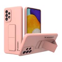 Wozinsky Kickstand Case silikonové pouzdro se stojánkem Samsung Galaxy A73 růžové 5907769319983